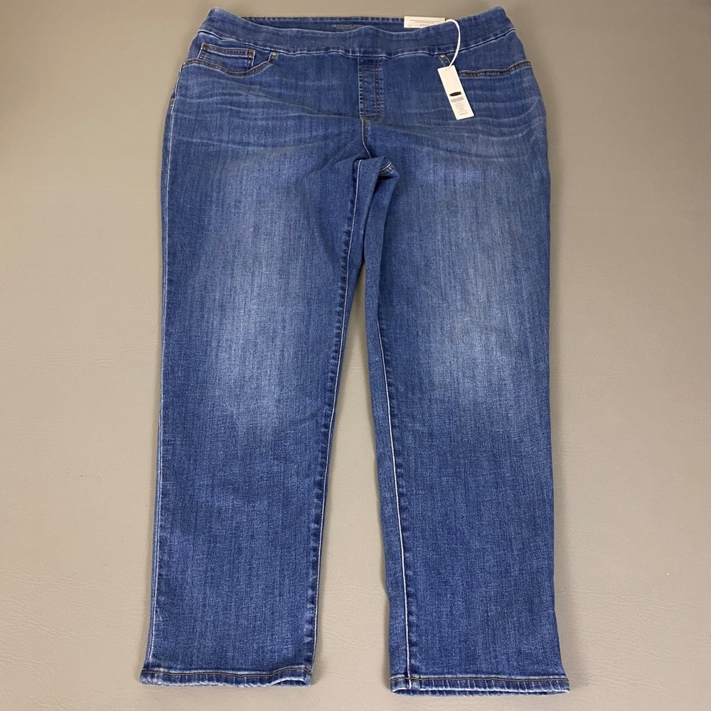 Chico's Jegging Ankle Jeans Size 3R 16 Large Blue Pull On High Rise New NWT